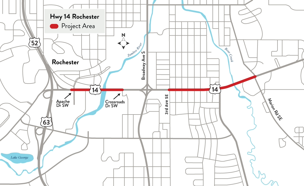 Hwy 14 project map