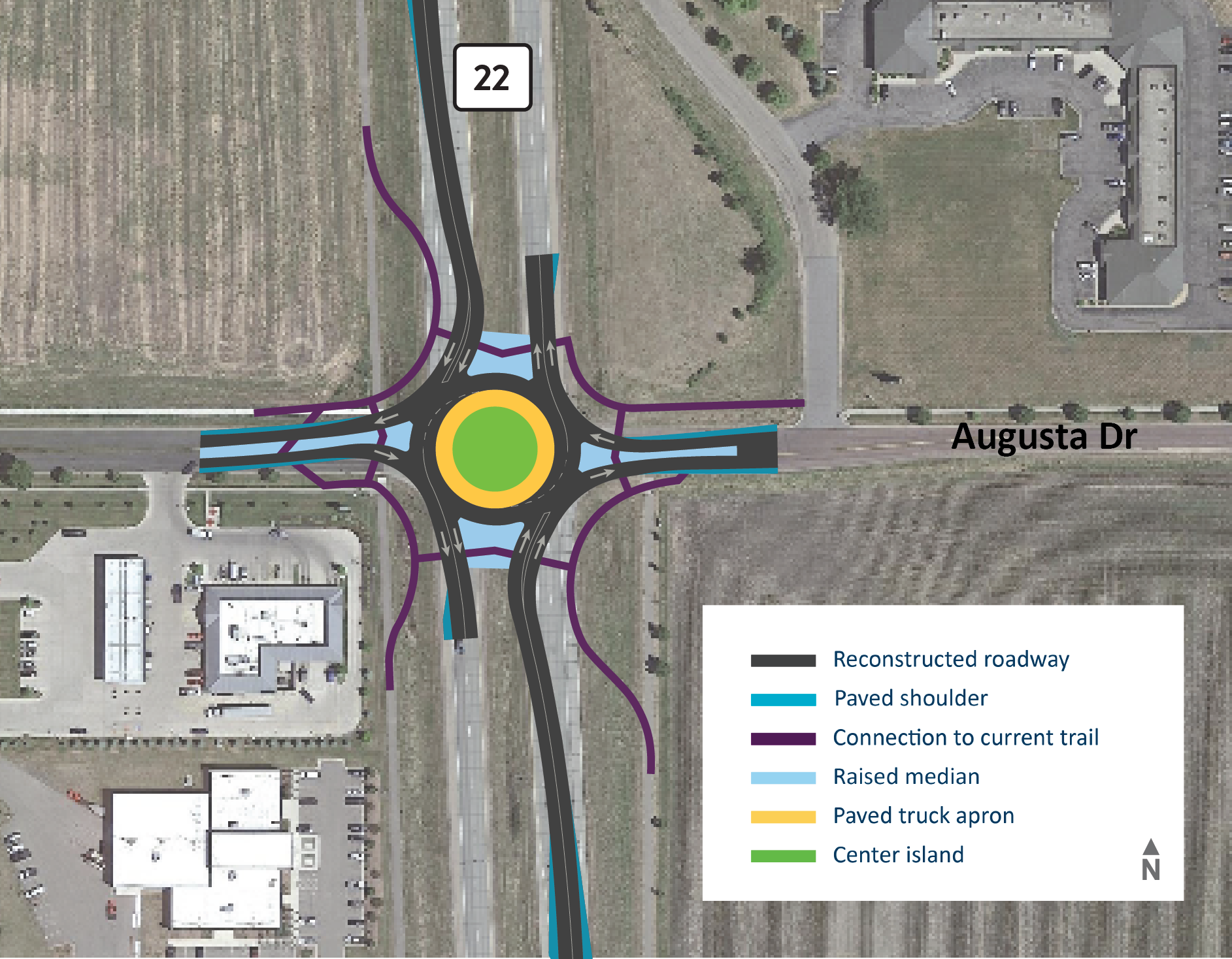 Highway 14/Highland Avenue Study area map