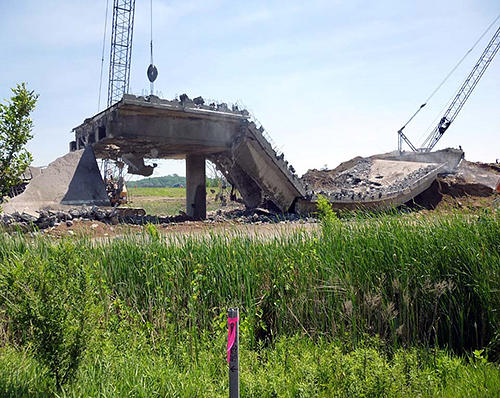 Bridge demolition