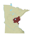 Location of Mille Lacs Uplands