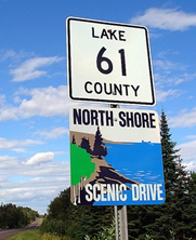 County road signage in northeastern Minnesota